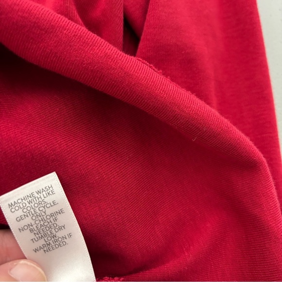 J.Jill Pima Crew Neck High Low Tee Long Sleeve Women's Small Cotton Basic - Picture 8 of 13